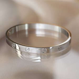 316L Çelik Silver Renk Bilezik - Görsel 1