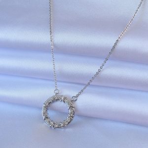 316L Çelik Gold Renk Zirkon Taşlı Xoxo Kadın Kolye - Görsel 2