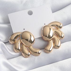 Pirinç Gold Renk Kadın Küpe - Görsel 1