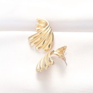 Pirinç Gold Renk Küpe - Görsel 2