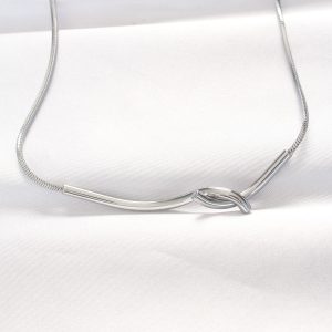 316L Çelik Silver Renk Kolye - Görsel 1