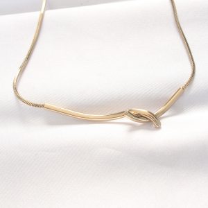 316L Çelik Gold Renk Kolye - Görsel 1