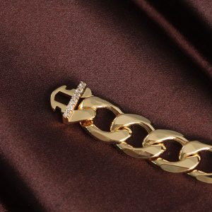 316L Çelik Vip Seri Gold Renk Gurmet Model Bileklik - Görsel 2