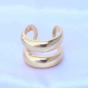 Pirinç Gold Renk Ayarlanabilir Şerit Yüzük - Görsel 2