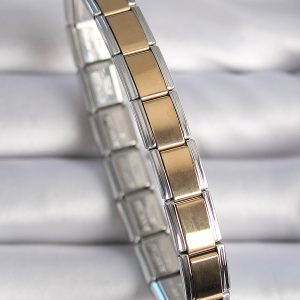 316L Çelik Gümüş Renk Gold Nomination Charm Bileklik - Görsel 1