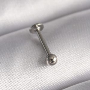 316L Çelik Gümüş Renk Topçuk Model Piercing - Görsel 1