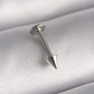 316L Çelik Gümüş Renk Çivi Model Piercing - Görsel 1