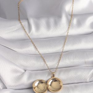 316L Çelik Gold Renk Zincir Zirkon Taş Detaylı Açılır Galaksi Model Kadın Kolye - Görsel 4
