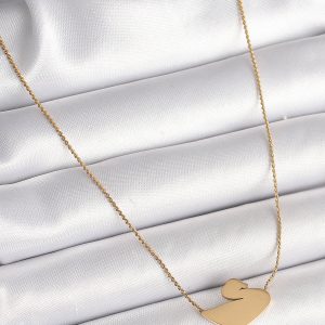 316L Çelik Gold Renk Zincir Kuğu Model Kadın Kolye - Görsel 2