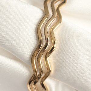 316L Çelik Gold Renk Ajda Model Kadın Bileklik - Görsel 1