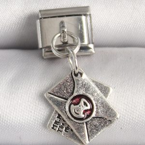 316L Çelik Gümüş Renk Mektup Model Nomination Charm - Görsel 1