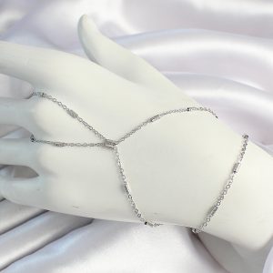 Pirinç Gümüş Renk Parçalı Zincirli Şahmeran - Görsel 1