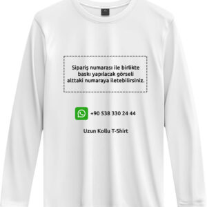 uzun kollu tişört kendin tasarla